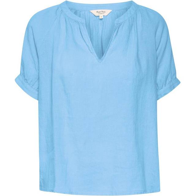 PART TWO Popsypw Bl Relaxed Fit blus för kvinnor, Blå (Dusk Blue), 30