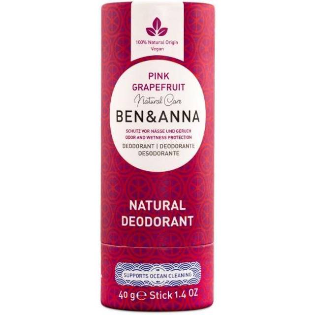 BEN&ANNA Natural Deodorant Pink Grapefruit Deodorantstift 40 g