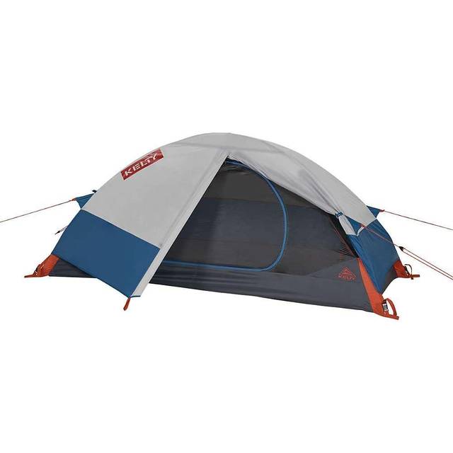 Kelty Late Start 1 Lightweight Backpacking Tent, 1 Man - Grey/Blue - 1P | 216 x 101 x 93cm