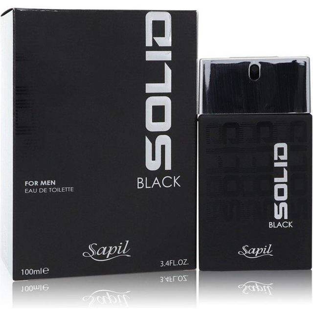 Sapil Solid Black For Men Eau de Toilette Spray 100ml 3.4FL.OZ