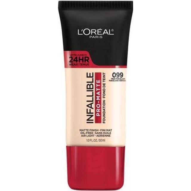 L'Oreal Paris Cosmetics Makeup Infallible Pro-Matte Liquid Longwear Foundation  True Porcelain  1 fl oz.