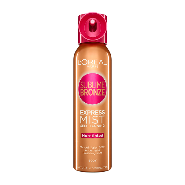 L'Oreal Sublime Bronze Self Tan Express Mist Spray Body, Packaging May Vary, 150 ml