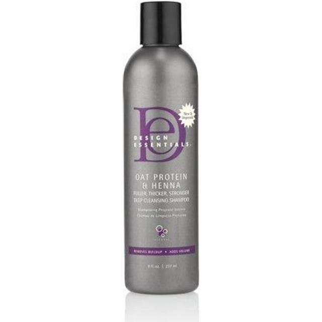 Design Essentials Oat Protein & Henna Deep Cleansing Shampoo for Fuller, Thicker, Stronger, Longer Hair-8oz.