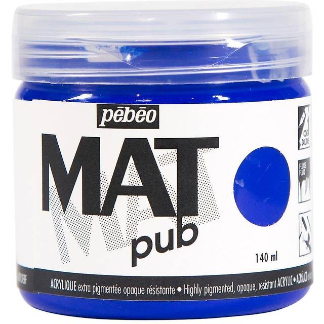 Pebeo : Mat Pub : Acrylic Paint : 140ml : Ultramarine Blue