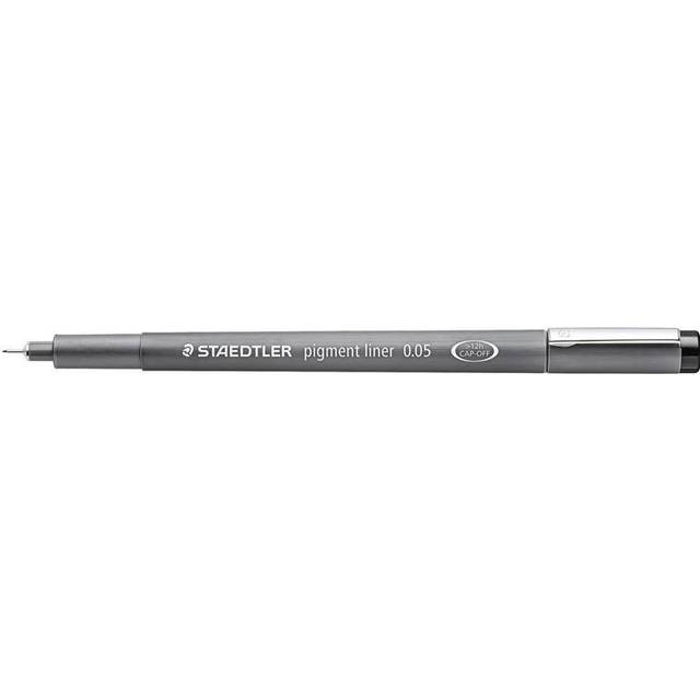 Staedtler Pigment Line Black Felt-Tip Pens - 10 Pack
