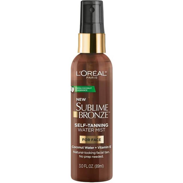 L'Oreal Paris Sublime Bronze Self Tanning Facial Mist  Water-Based Formula  Coconut Water & Vitamin E  3 fl. Oz