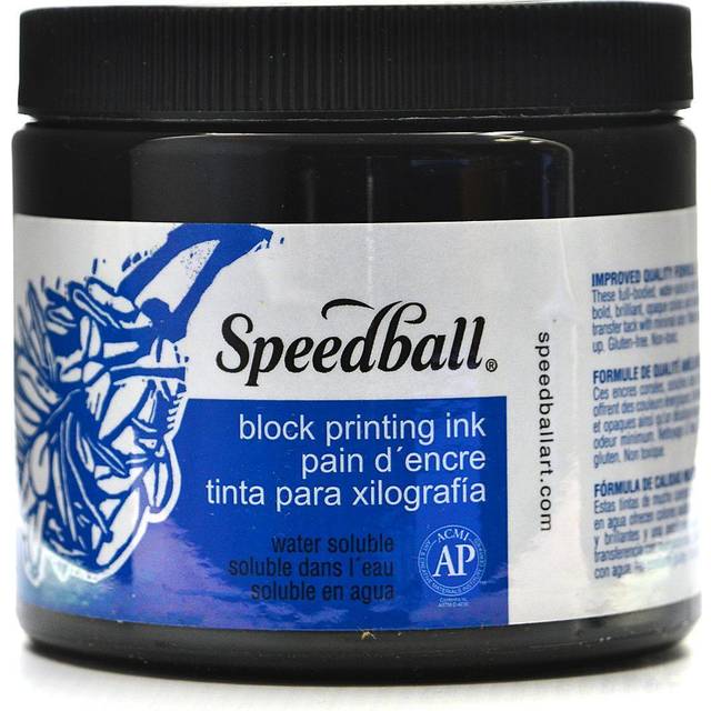 Speedball Black Water Soluble Block Printing Ink 473ml