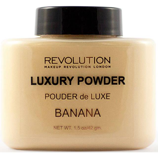 Revolution Beauty  Loose Baking Powder  Makeup Setting Powder  Long Lasting Coverage  Mattifies & Reduces Shine  Banana  1.13 Oz