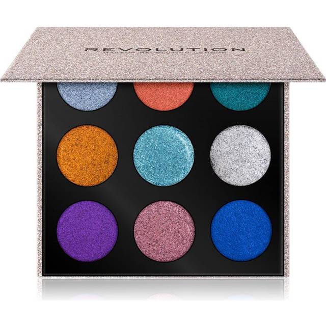 Revolution Pressed Glitter Eyeshadow Palette Illusion