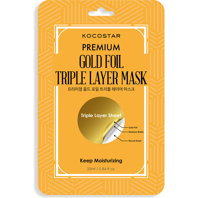 Kocostar Premium Gold Foil Triple Layer Mask 25ml