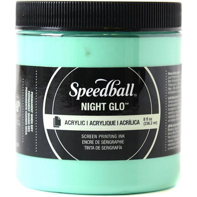 Speedball : Night Glo : Acrylic Screen Printing Ink : 8oz (236.5ml) : Green