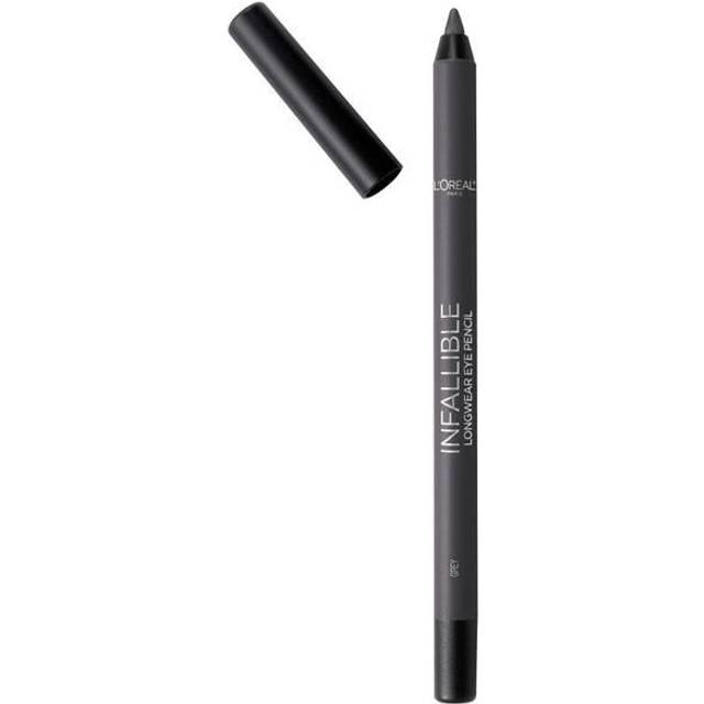 L'Oreal Paris Makeup Infallible Pro-Last Pencil Eyeliner  Waterproof and Smudge-Resistant  Glides on Easily to Create any Look  Grey  0.042 oz.