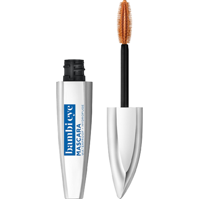 L'Oreal Paris Bambi Eye Washable Mascara, Doe Eyes, hållbar volym, längd och lyft, definition, ingen klumpning, ingen smäll, svartbrun, 0,28 Fl. Oz, tvättbar svartbrun