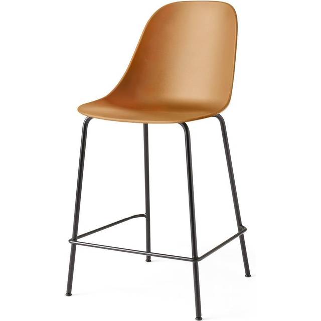 Audo - Harbour Bar Stool with Black Base 73cm - schwarz/BxHxT 58,5x112x55,7cm - black (112.0 x 52.0 x 56.0cm)