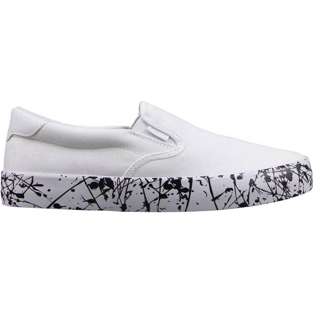 Lugz Mens Sneaker  White/Black Splatter  10.5 US