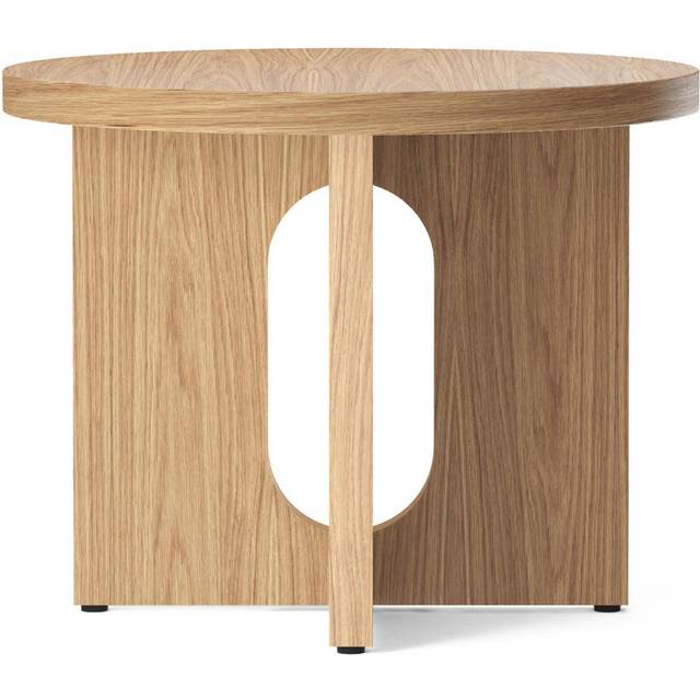 Androgyne Side Table Ø50 cm, Dark Stained Oak / Dark Stained Oak