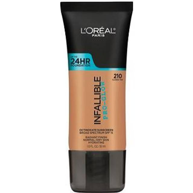 L'Oreal Paris Makeup Infallible Up to 24HR Pro-Glow Foundation, 202 Creamy Natural, 1 fl. oz.
