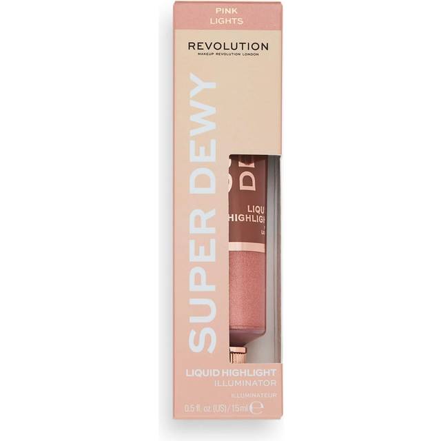 Revolution Beauty Superdewy Liquid Highlighter 15ml (Various Shades) Pink Lights