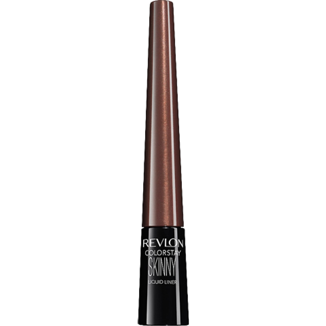 Revlon Skinny Liquid Eyeliner  ColorStay Eye Makeup  Waterproof  Smudge-proof  Longwearing with Ultra-Fine Tip  Mahogany Flame  0.08 oz