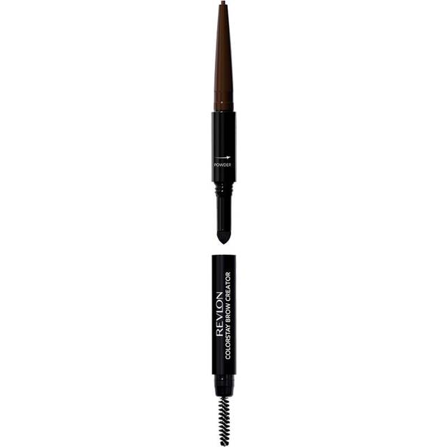 Colorstay Eyebrow Pencil Creator with Powder & Spoolie Brush to Fill, Define, Sculpt, Shape & Diffuse Perfect Brows, Dark Brown (610)