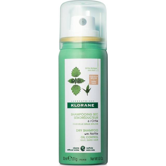 Klorane Dry Shampoo with Nettle for Oily Hair and Scalp  Regulates Oil Production  Paraben & Sulfate-Free  Travel Size  1 oz.