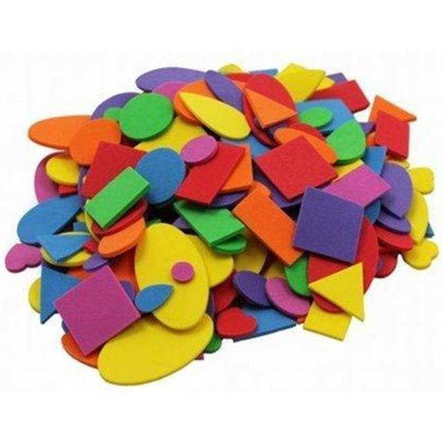 Creative Arts by Charles Leonard Foam Shapes, Assorted Colors, 720 Pieces/Bag (70572)