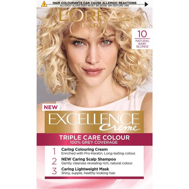 L'Oreal Excellence Permanent Hair Colour Natural Baby Blonde 10