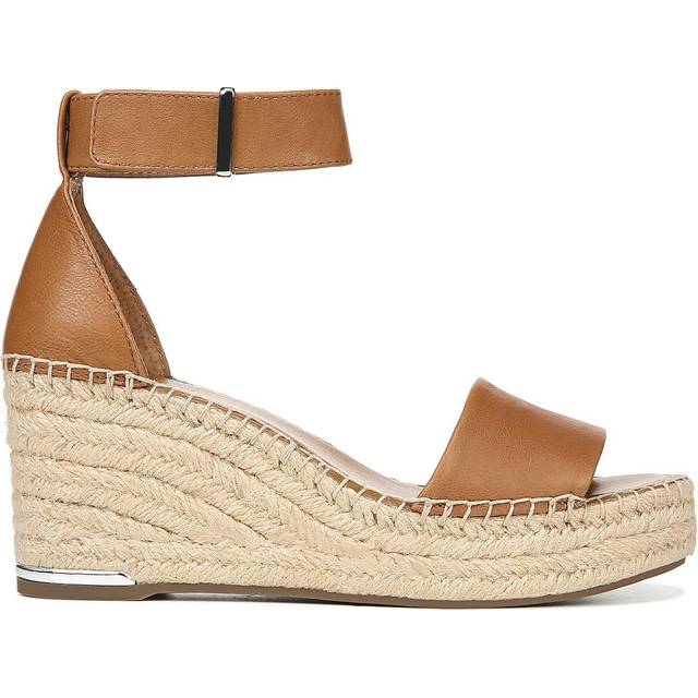 Franco Sarto Womens Clemens Jute Wrapped Espadrille Wedge Sandals Cogn