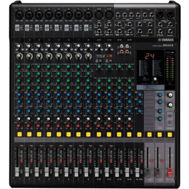 Yamaha MG16X Mixer, SPX Effekt, 10 Mikrofoneingänge, 4 Stereoeingänge