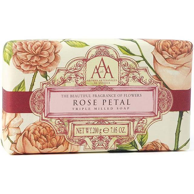 AAA Floral - Triple-Milled Luxury Soap Bar - Rose Petal - 200 g / 7 oz (SLS and Paraben Free)