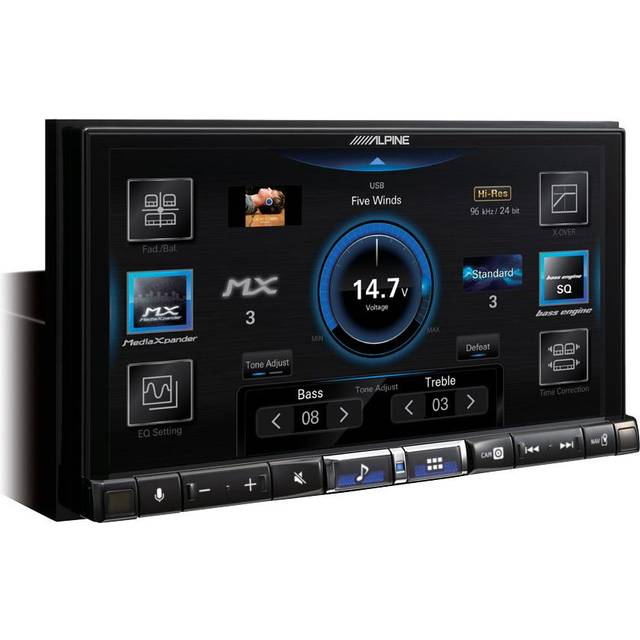 ALPINE ILX-705D, bilstereo med DAB+, trådlös Apple CarPlay och Android Auto