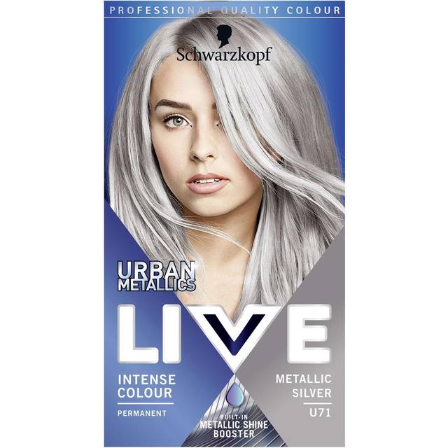 LIVE Urban Metallics Permanent Blue Hair Dye Blue Mercury