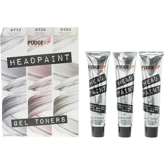 Fudge Professional Head Paint Trio Kit Gel Toner 3 X 60ml GT03/ GT12 / GT26