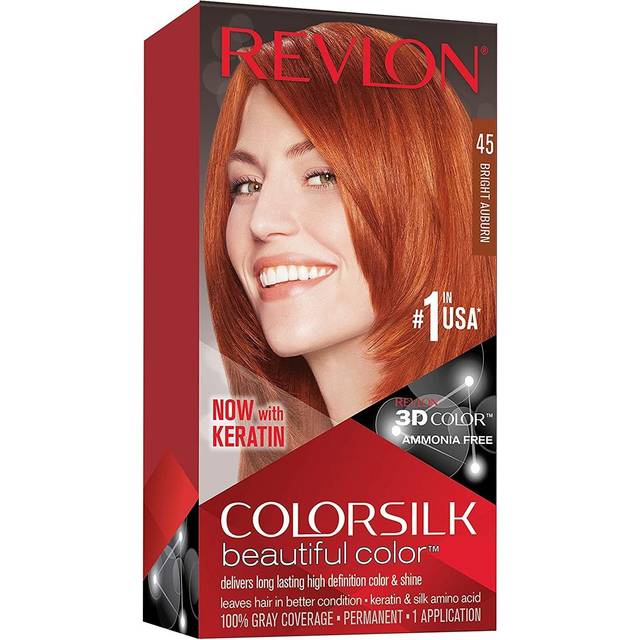Revlon Colorsilk Permanent Hair Colour 45 Bright Auburn