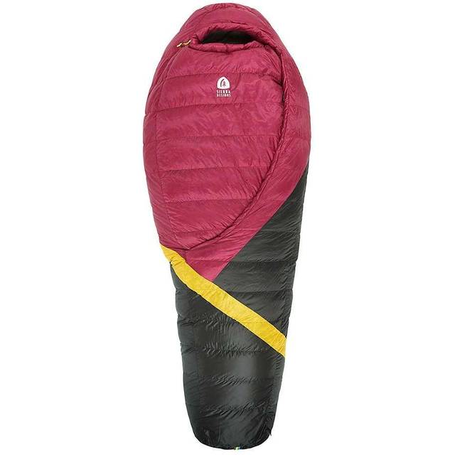 Sierra Designs Womens Cloud 800 20° Ultralight Down Sleeping Bag - Purple/Black/Yellow - Regular | RH Zip