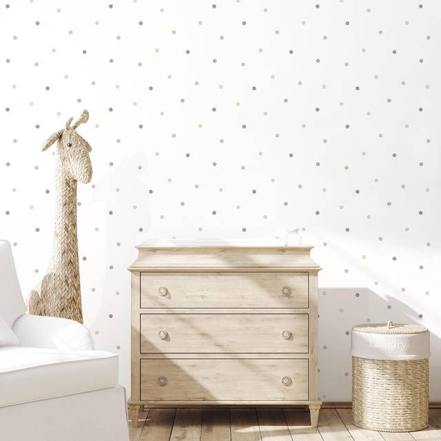 Galerie Tiny Tots 2 Beige and Grey Wallpaper - Galerie Wallpaper - Multi - 0.01 x 53 x 1000cm