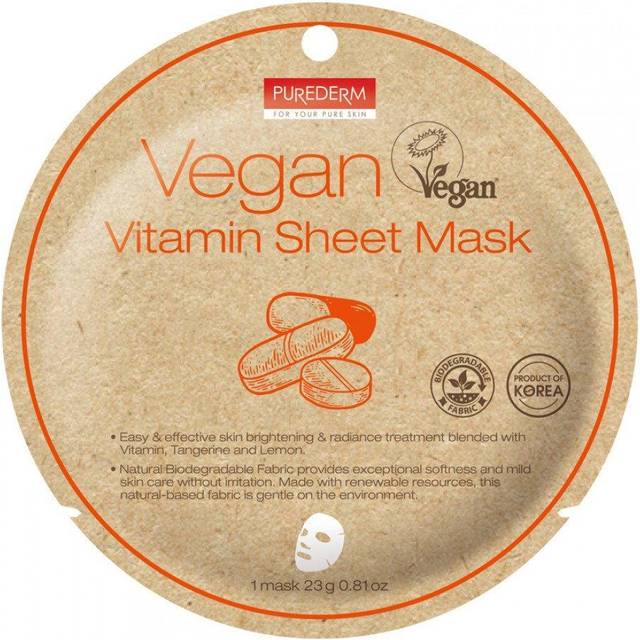 Purederm Vegan Vitamin Sheet Mask