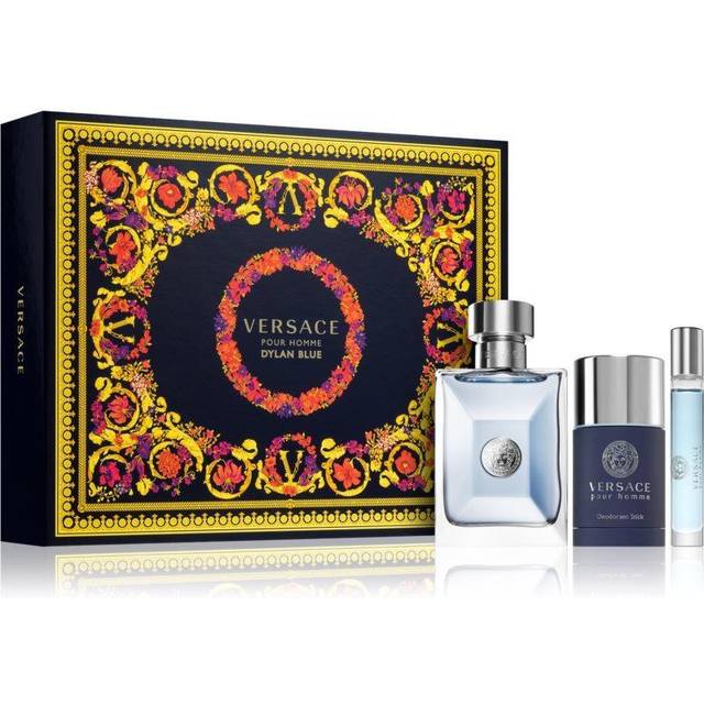 Versace Dylan Blue Pour Homme Gift Set: Eau De Toilette 100ml, Deodorant Stick 75ml, Eau De Toilette 10ml