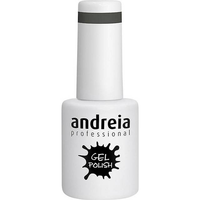 Andreia Semi-Permanent Nail Gel Polish for UV/LED Lamp Intense Shine and 4 weeks Lasting French Manicure Nail Gel Varnish Colour 238 Grey 10.5ml