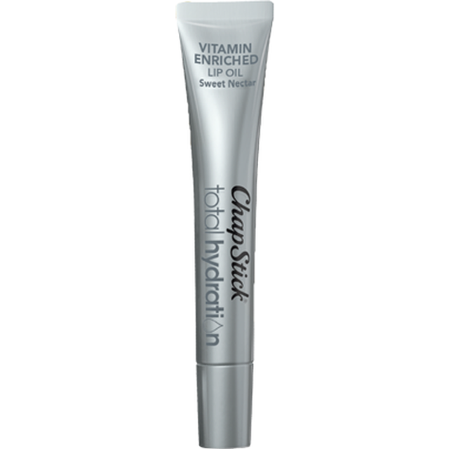 ChapStick Total Hydration Vitamin Enriched Lip Oil (Sweet Nectar Flavor, 0.23 Ounce) Non Tinted, Vitamin C, Vitamin E, Contains Omega 3 6 9 (1 Tube)