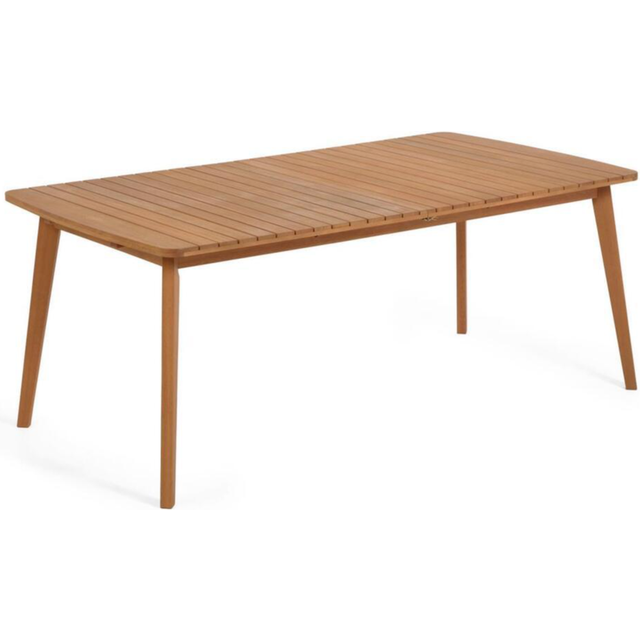 Hanzel extendable garden table in solid eucalyptus, 183 (240) x 100 cm FSC 100% - Brown