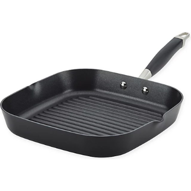 Advanced Home 11-Inch Deep Square Grill Pan - Onyx