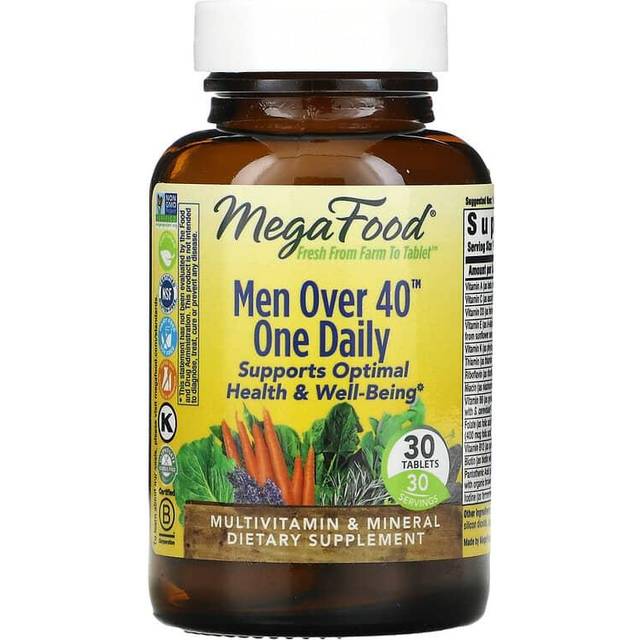 MegaFood Men's 40+ One Daily Multivitamin for Men 30 Tablets