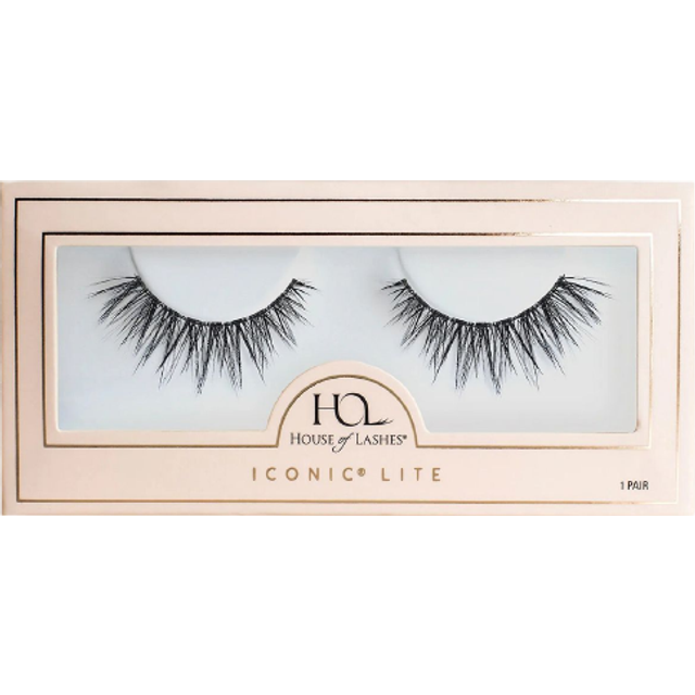 House of Lashes Iconic Lite False Eyelashes - Comfortable Fake lashes for Bold Daring Look  Easy and Reusable Faux Mink Lashes for All Eye Shapes