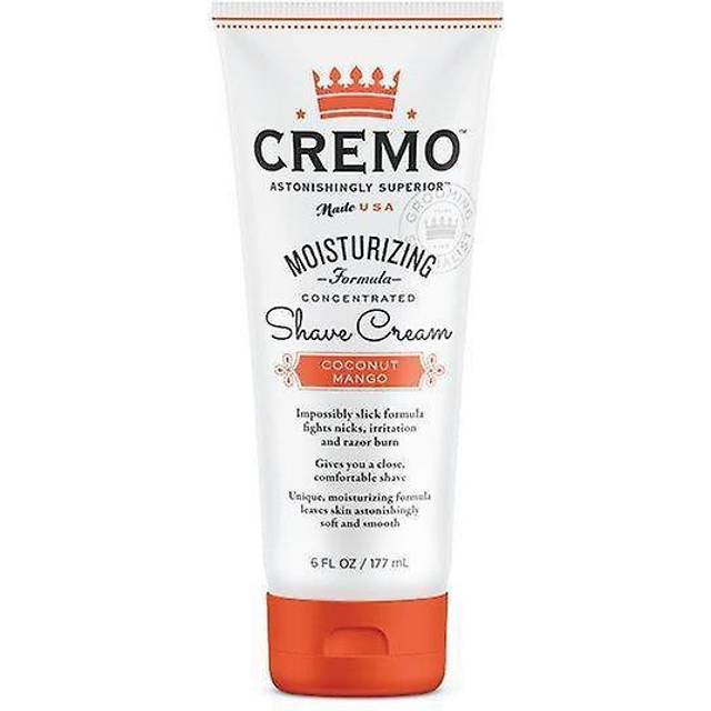 Cremo Moisturizing Formula Concentrated Shave Cream, Coconut Mango, 6 fl oz (177 ml)