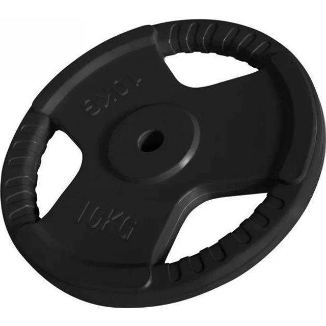 Gorilla Sports Trigrip 31 mm, Viktskivor gummerade