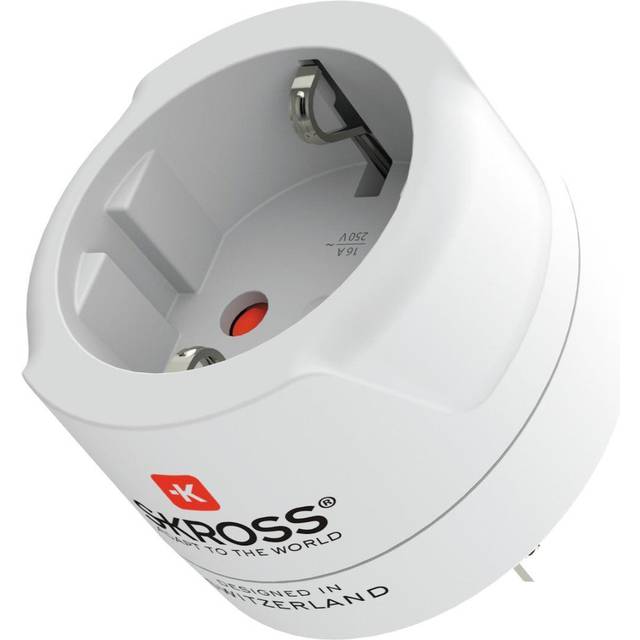 Skross Europa till USA reseadapter - Vit