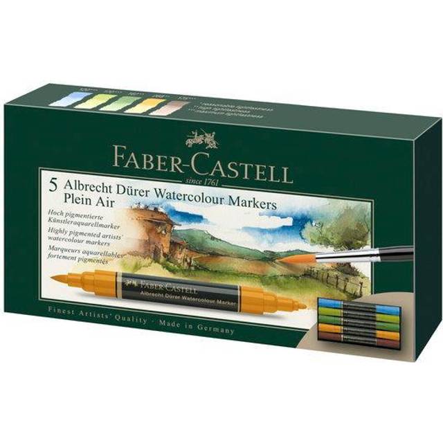Faber-Castell Watercolour Marker Albrecht Dürer Wallet of 5 Plein Air - Assorted