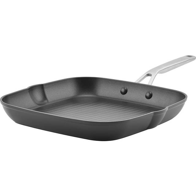 Hard-Anodized Induction 11.25-Inch Nonstick Square Grill Pan