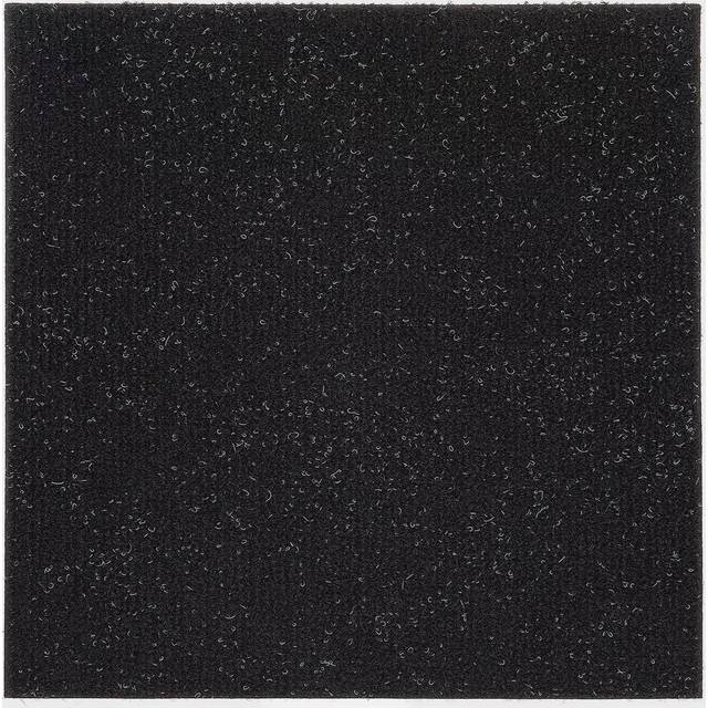 "Nexus Self Adhesive 12-Inch Carpet Floor Tiles  12 Tiles - 12"""""""" x 12""""""""  Jet Black - Peel & Stick  DIY Flooring for Kitchen  Dining Room  Bedrooms"